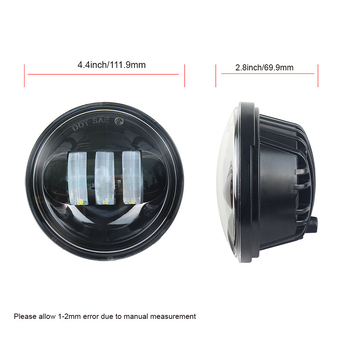 Maglovita svjetla za Harley-Davidson motocikl – 30W Cree LED, 2000 lm, 12–50V, IP68