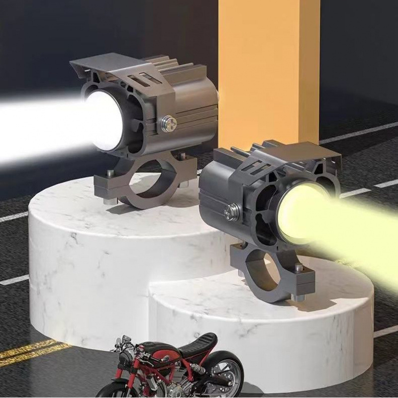 Motociklistički LED reflektor s lećom, dvostruka svjetlost (visoka/niža), 12V-85V