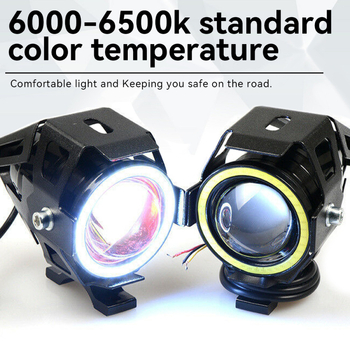 U7 motociklistički reflektor, LED 30W, 3000LM, IP65, kućište od aluminijske legure, vanjska laserska leća