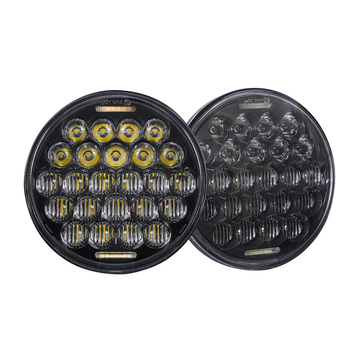 LED prednje svjetlo za motor s okruglim kućištem (12V, 75W, 3500LM, IP67, LY-5.75-5D)
