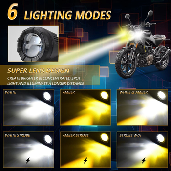 Motocikl LED spot svjetlo 120W 6000K IP68 30000lm 9-32V
