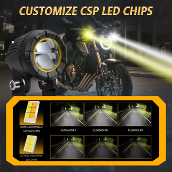 Motocikl LED spot svjetlo 120W 6000K IP68 30000lm 9-32V
