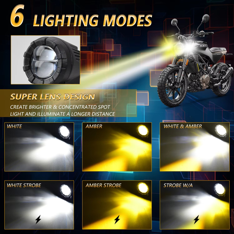 Motocikl LED spot svjetlo 120W 6000K IP68 30000lm 9-32V
