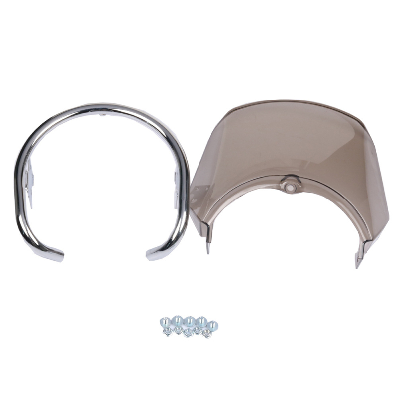 Капак за фар Yamaha YBR125 (офроуд), метално-пластмасов корпус, модел YBR, съвместим с Tianjian YBR125