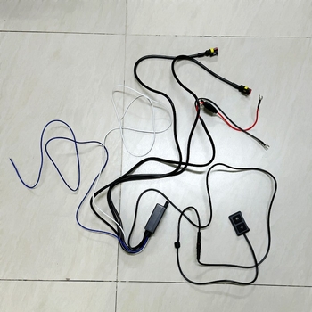 Cablu de instalație pentru farul LED al motocicletei cu întrerupător 1-2, model G848, 120W, 12–24V