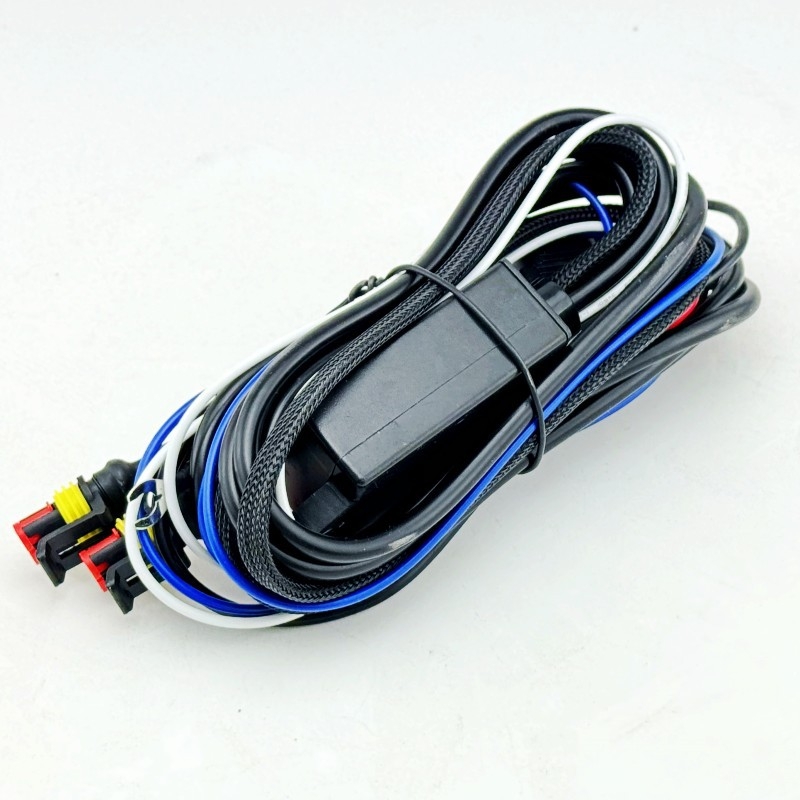 Cablu de instalație pentru farul LED al motocicletei cu întrerupător 1-2, model G848, 120W, 12–24V