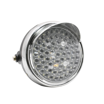 Far LED frontal circular pentru tricicluri și motociclete, universal 12-80V, 60W, 2500 lm, 66 LED