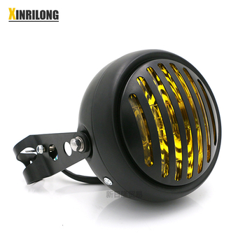 Far de motocicletă universal, 12V, lampă H2, 35W, carcasă metalică, model XRL-DD-567
