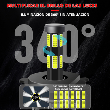 LED prednje svjetlo za motocikl H4, COB LED, 50W, 5000 lm, IP68