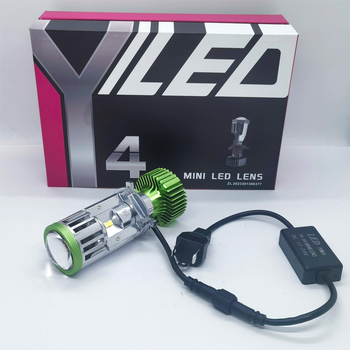 LED H4 svetlá pre auto a motocykl s integrovaným diaľkovým a blízkym lúčom a šošovkou fisheye, 40W, 12V, 4500LM, IP65