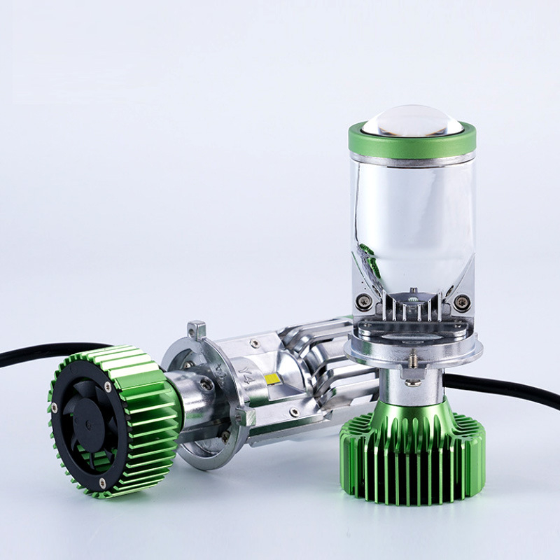 LED H4 svetlá pre auto a motocykl s integrovaným diaľkovým a blízkym lúčom a šošovkou fisheye, 40W, 12V, 4500LM, IP65