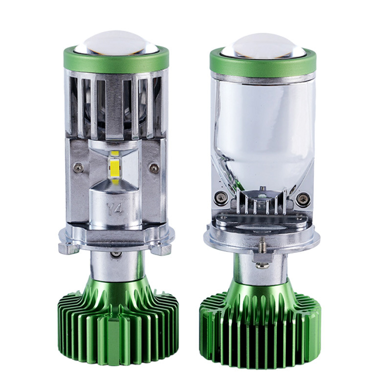 LED H4 svetlá pre auto a motocykl s integrovaným diaľkovým a blízkym lúčom a šošovkou fisheye, 40W, 12V, 4500LM, IP65