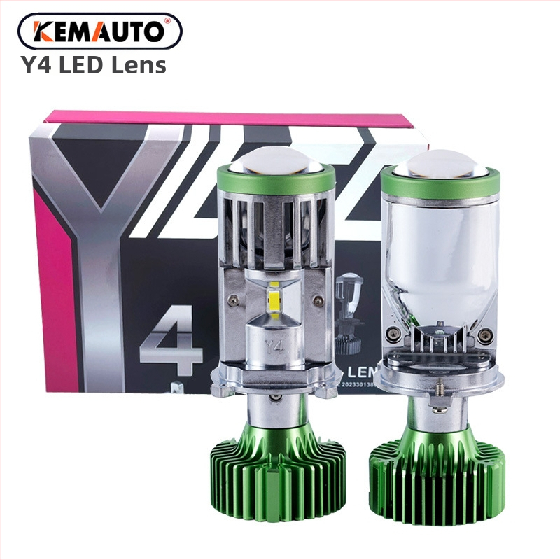 LED H4 svetlá pre auto a motocykl s integrovaným diaľkovým a blízkym lúčom a šošovkou fisheye, 40W, 12V, 4500LM, IP65