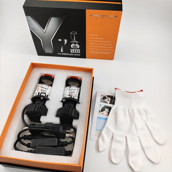 H4 automobilové svetlo s integrovaným ďalekým a blízkym svetlom, dvojfoková šošovka – 50W, 12-60V, 4800LM, IP68, 30000h