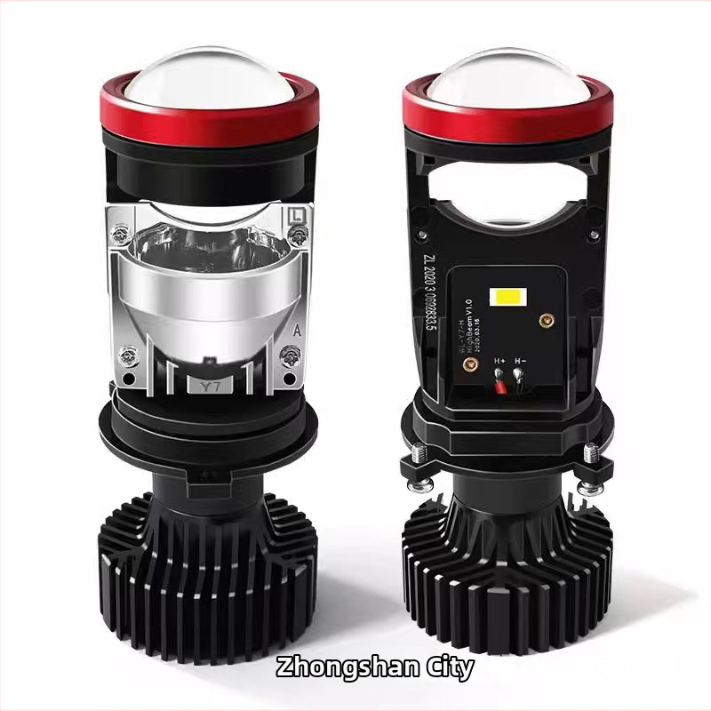 H4 automobilové svetlo s integrovaným ďalekým a blízkym svetlom, dvojfoková šošovka – 50W, 12-60V, 4800LM, IP68, 30000h