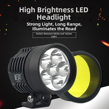 Motocyklové svetlo L6X - 10W CREE LED, DC12-85V, IP68, 7200 lm