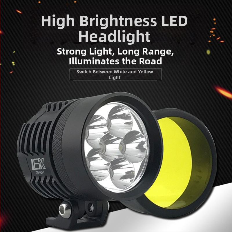 Motocyklové svetlo L6X - 10W CREE LED, DC12-85V, IP68, 7200 lm