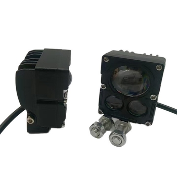 Proiector LED pentru motocicletă cu Devil's Eye Effect, 12-80V, IP67, 4000LM, 20W+20W