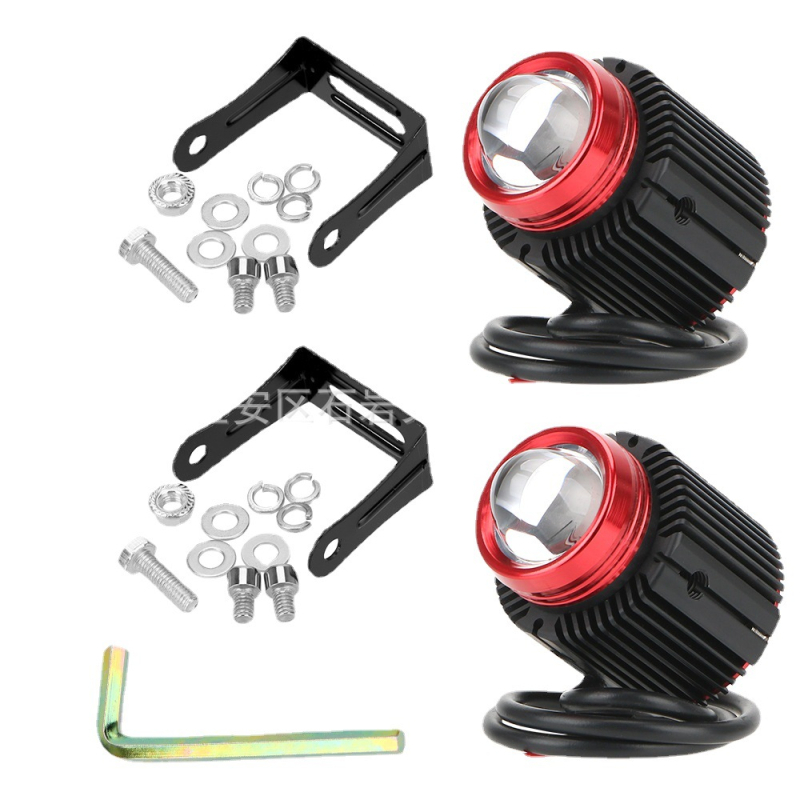 LED lasersko svjetlo za maglu za automobile i motocikle, dvobojno, integrirani daleki i bliski snop, trobojna LED radna svjetiljka