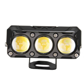 3-očni vanjski svjetlosni reflektor za motocikl, LED, aluminijsko kućište, vodootporan, 9-30V, 2000 lm