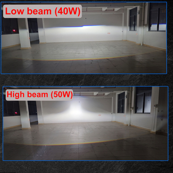 LED motociklističko prednje svjetlo, 3-inčni bifokalni leća, 50W, 30000 lm, CSP LED, IP67