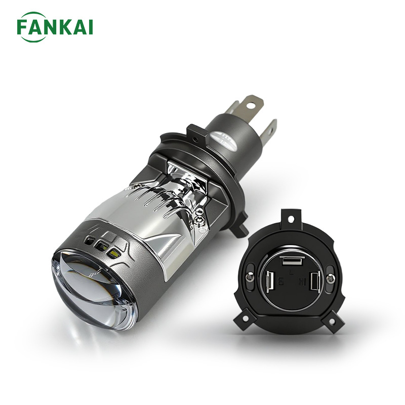 H4 priame zapojenie Matrix LED hlavný svetlomet s bifokálnym objektívom, integrovaný diaľkový a krátky lúč, 50W, 65800 lm, IP68, 50000 h, Model M01j