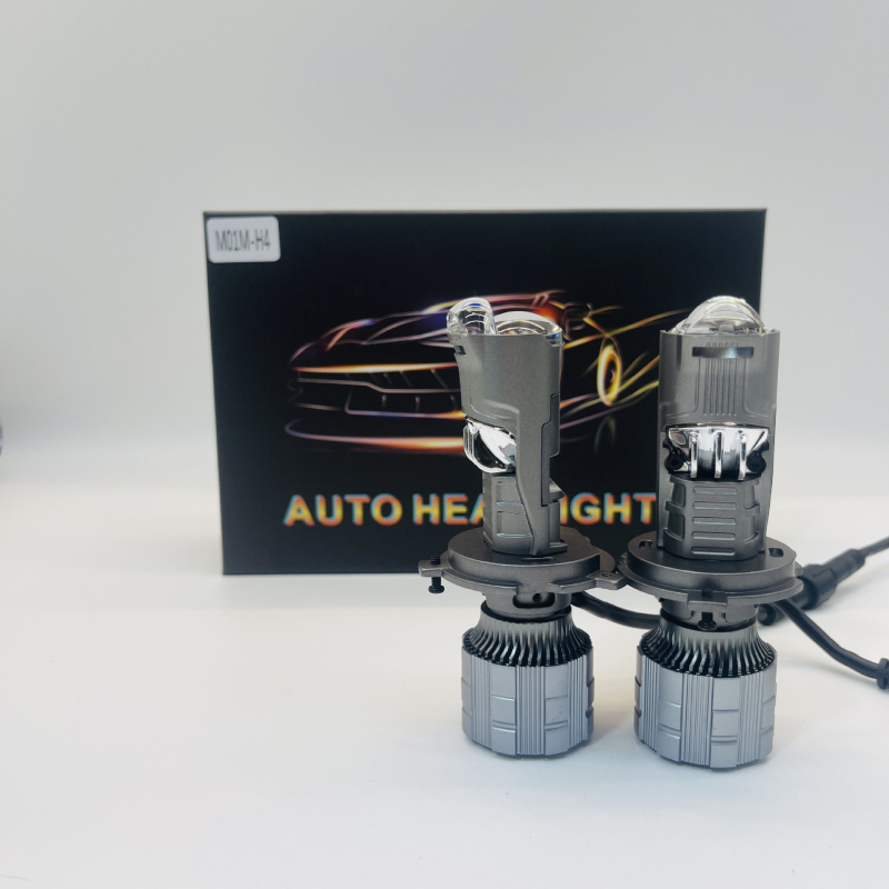 LED far za motocikl H4 s dvostrukom lećom i fisheye matricom, integrirano visoko/nisko svjetlo, 6000 lm, 50W