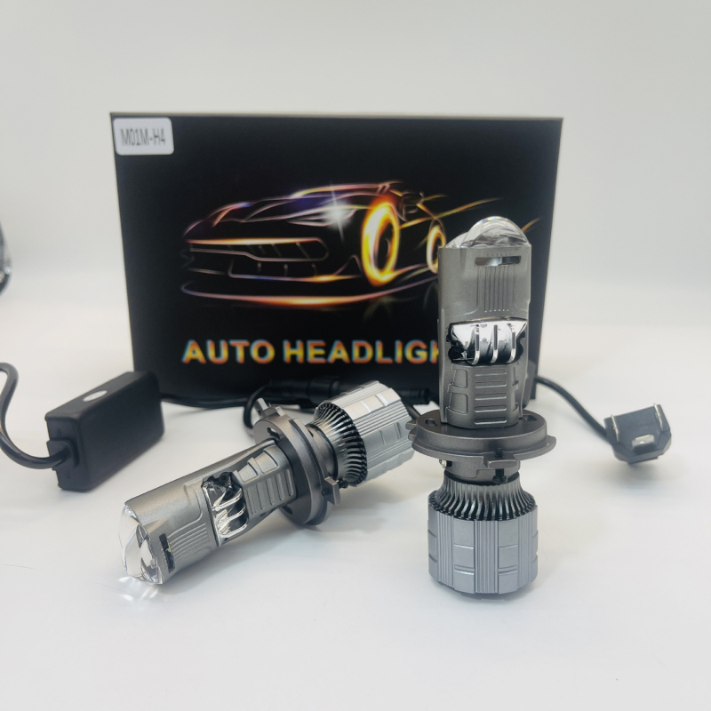 LED far za motocikl H4 s dvostrukom lećom i fisheye matricom, integrirano visoko/nisko svjetlo, 6000 lm, 50W