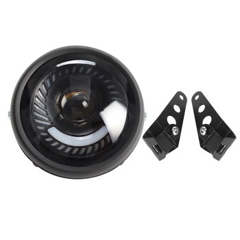 Prednje LED svjetlo za motocikl, metalno kućište, 12V, 0.5A, LED svjetlo, čvrsta zaštita, retro Harley stil