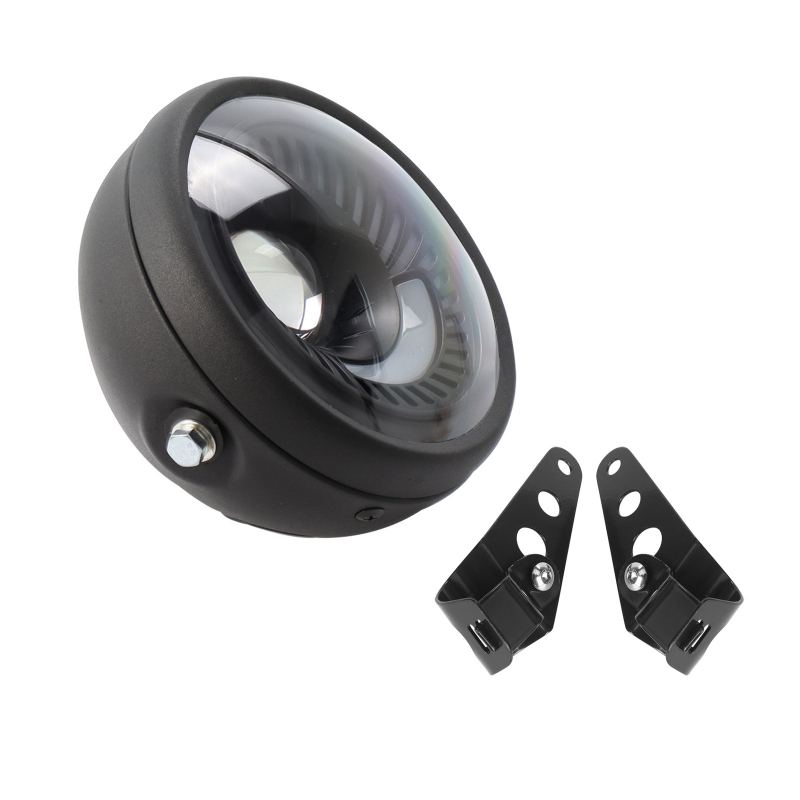 Prednje LED svjetlo za motocikl, metalno kućište, 12V, 0.5A, LED svjetlo, čvrsta zaštita, retro Harley stil