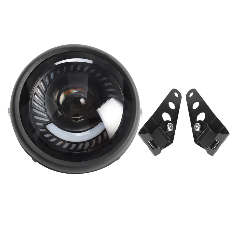Prednje LED svjetlo za motocikl, metalno kućište, 12V, 0.5A, LED svjetlo, čvrsta zaštita, retro Harley stil