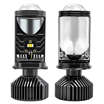 H4 LED far s malom lećom, za lijevo upravljanje, aluminijsko kućište, IP68, 6000K, za automobile i motocikle