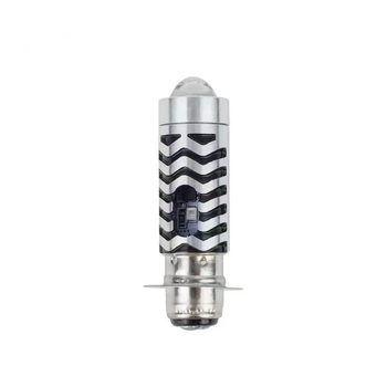 Motociklistički LED reflektor s lećom, dvobojni Demon Eye, P15D, 12V, 5W, aluminijsko kućište
