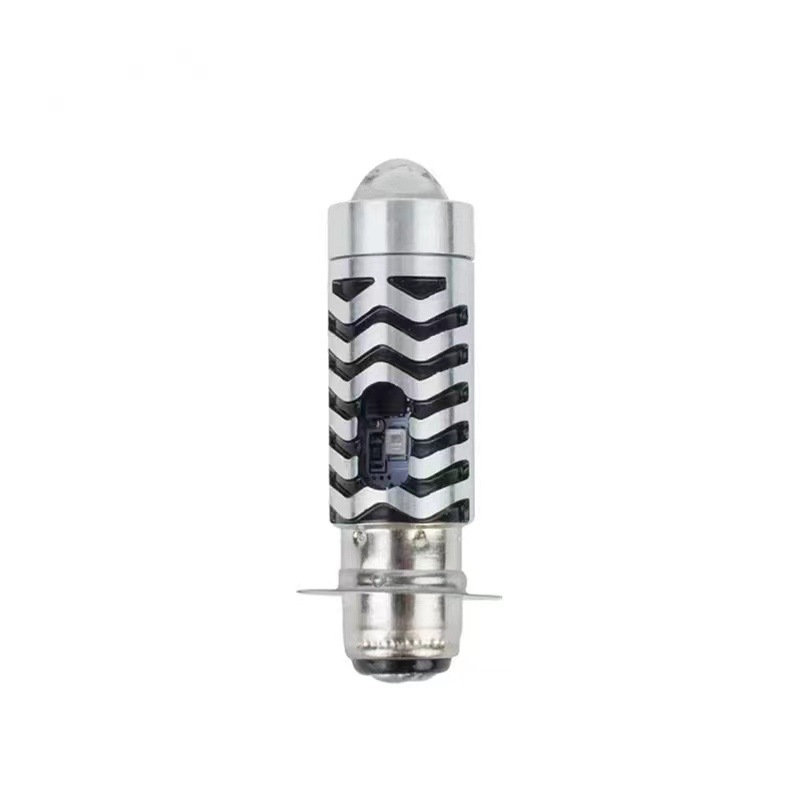 Motociklistički LED reflektor s lećom, dvobojni Demon Eye, P15D, 12V, 5W, aluminijsko kućište