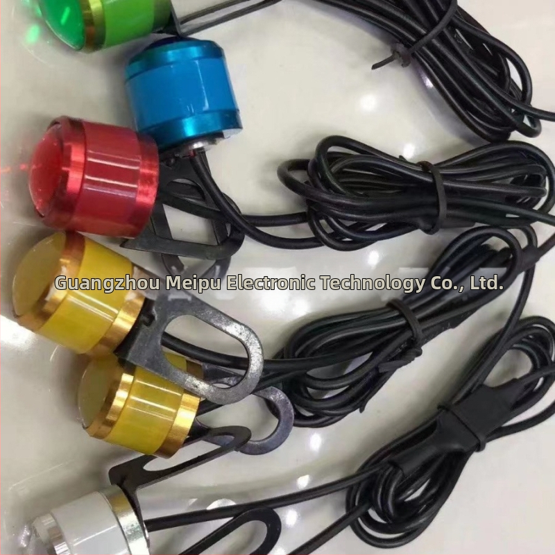 LINMANYI LED zrkadlové svetlo na motorku s dvojitými orlými očami LED, stroboskop a varovné svetlo