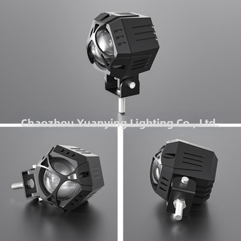 M1 Pro reflektor na motocykl — LED 60W, telo z leteckého hliníka, reflexná miska, desať režimov blikania, model G0060