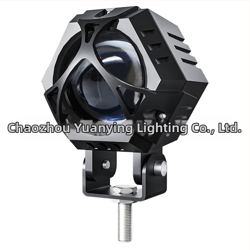 M1 Pro reflektor na motocykl — LED 60W, telo z leteckého hliníka, reflexná miska, desať režimov blikania, model G0060