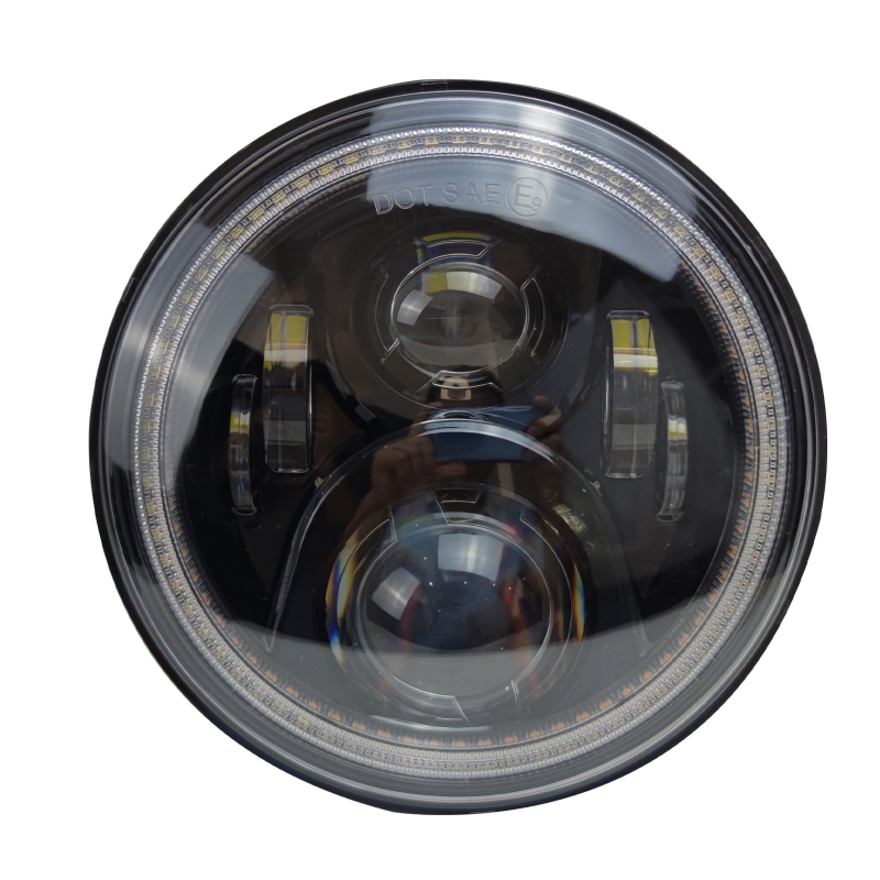 Wrangler LED prednje svjetlo - sklop s retro okruglim LED dizajnom, model HAJN, snaga 60-300, montaža bez oštećenja