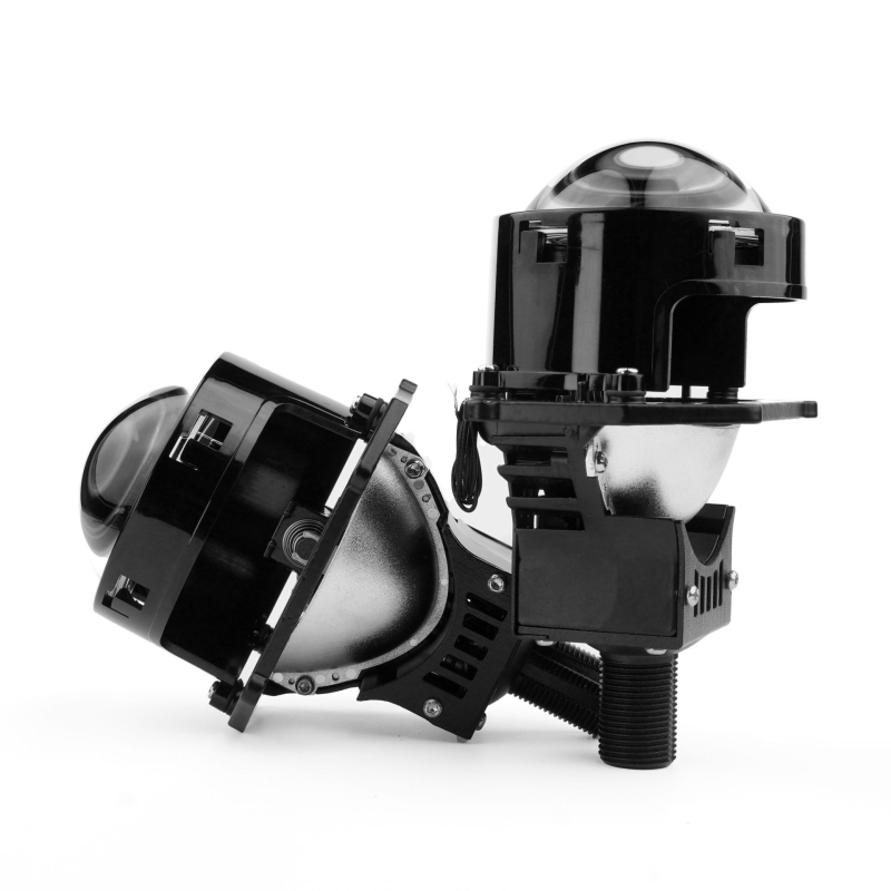 Far LED pentru mașină și motocicletă cu lentilă bifocală, înaltă luminozitate, 110W, 12V, 6000 lm, IP68