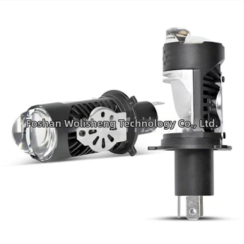 Moto svetlomet H4 s dvojitou šošovkou P10, priame zapojenie LED 50W 12V IP67 9000 lm