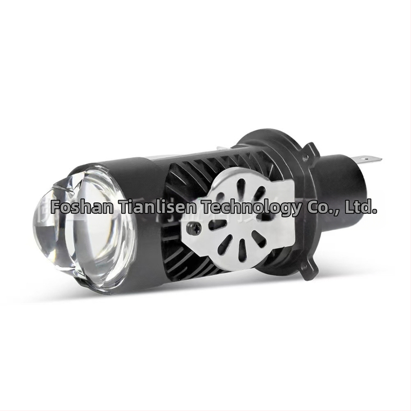 Moto svetlomet H4 s dvojitou šošovkou P10, priame zapojenie LED 50W 12V IP67 9000 lm