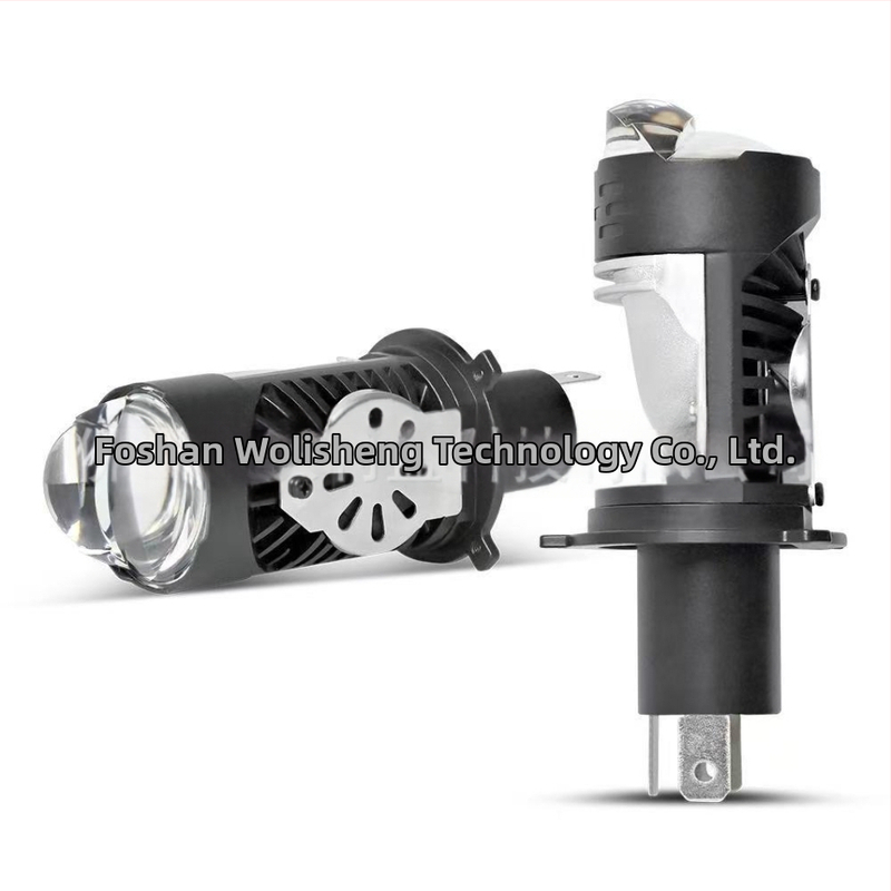 Moto svetlomet H4 s dvojitou šošovkou P10, priame zapojenie LED 50W 12V IP67 9000 lm