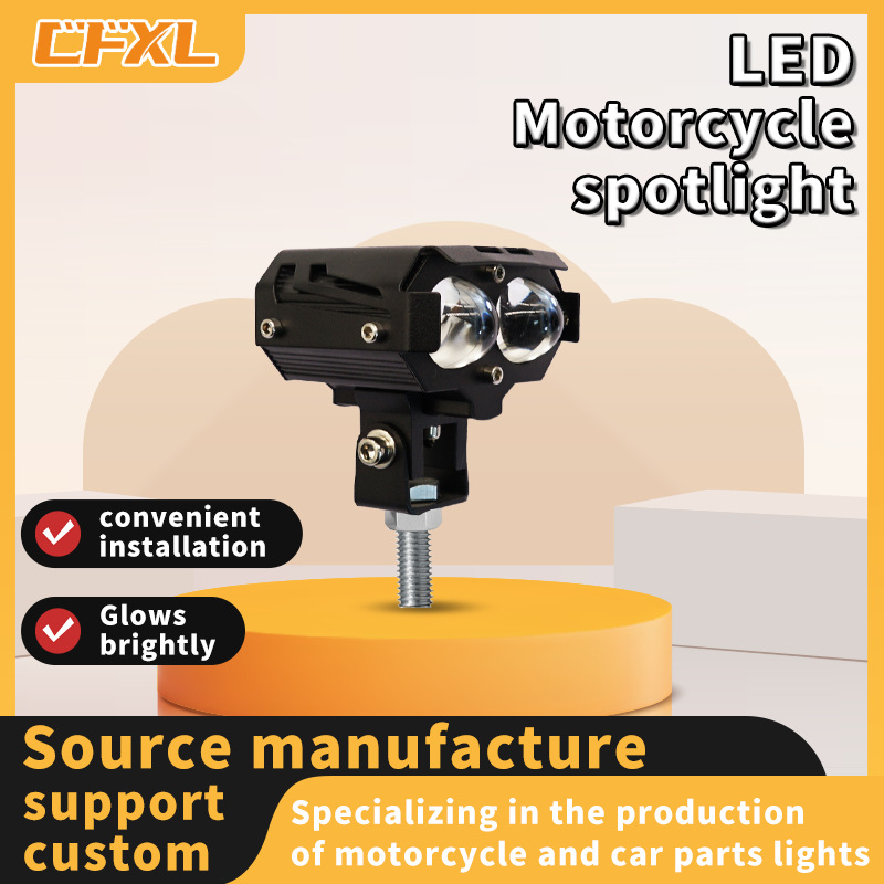 Proiector LED cu dublă lentilă pentru vehicule – 40W total, 9-80V, 4000 lm, IP67