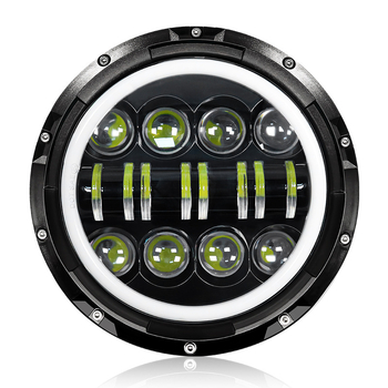 LED prednje svjetlo za terenski motocikl, Hexing Wrangler Full Circle 16 LED elemenata, 9–36 V, 2,3 A, 5000–6000 lm, fokusni snop