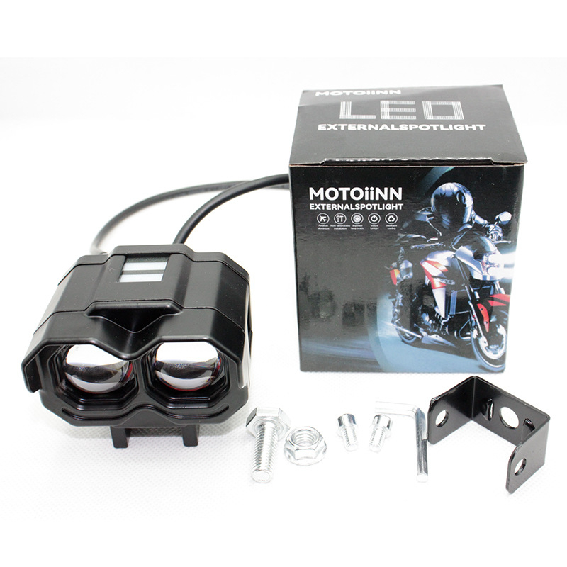 Univerzalni LED reflektor za motocikle – vanjski izuzetno svijetli Evil Eye stil prednjeg svjetla s integriranim visokim i bliskim snopom za električna vozila