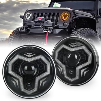Novi LED farovi Jeep Wrangler, kružni 7 inča, sa stilom Sun Wukong, dualne leće