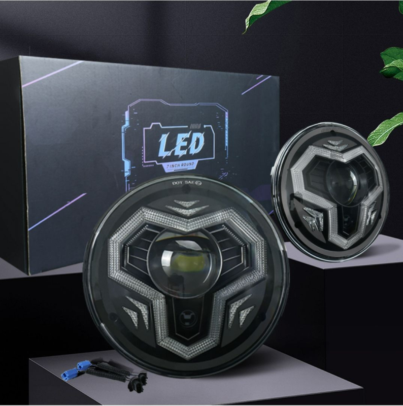 Novi LED farovi Jeep Wrangler, kružni 7 inča, sa stilom Sun Wukong, dualne leće
