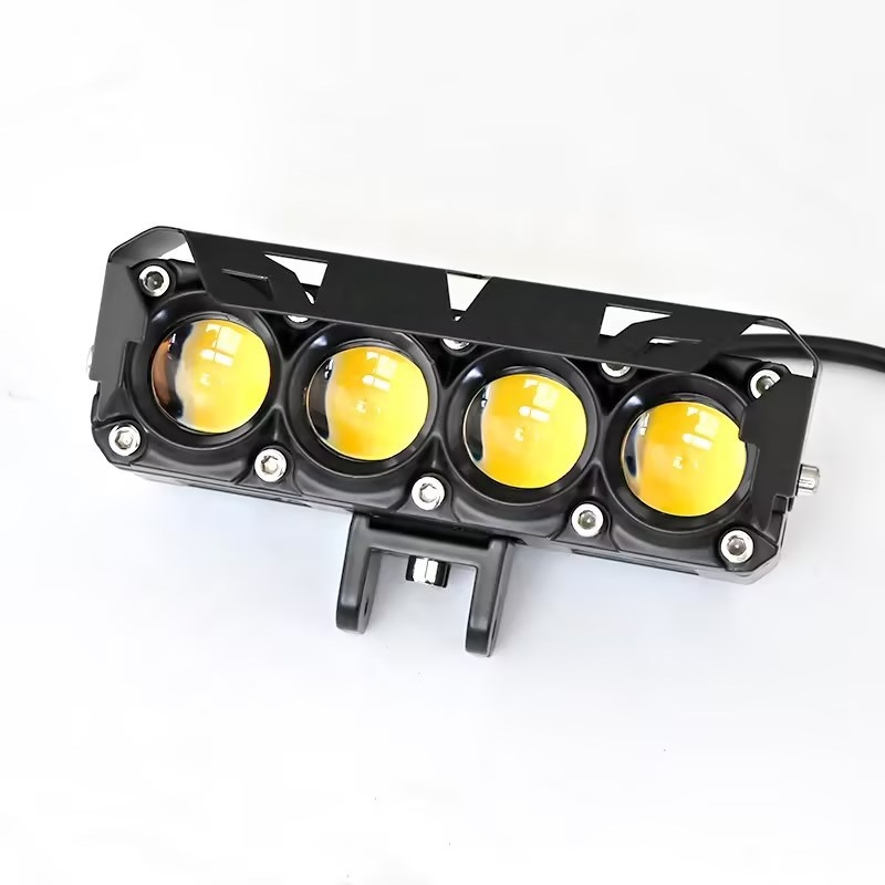 LED far motocikla s četiri leće, 38W, 12V DC, IP68, 8000 lm