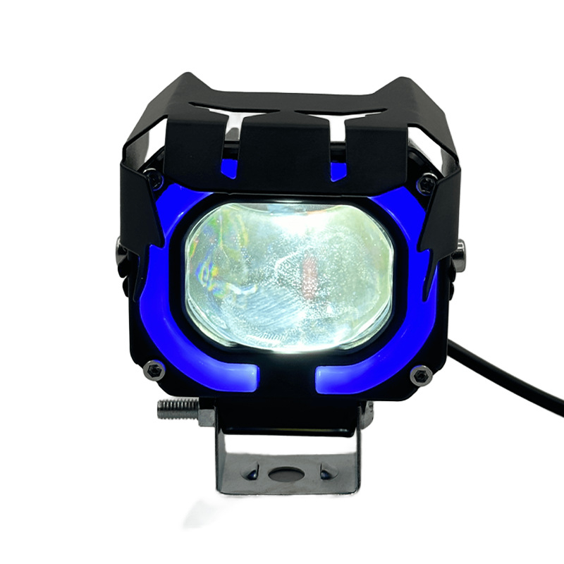 Univerzalni LED far za motocikle i električna vozila – vanjski glavni far s dnevnim svjetlom i strobom, 10W, 900 lm, s poklopcem