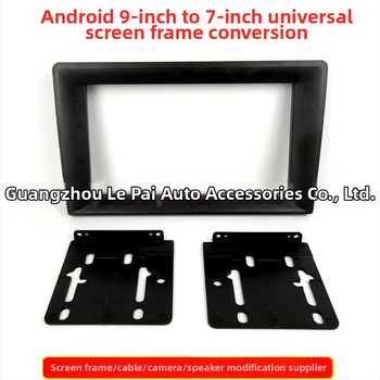 Rám pre automobilové rádio s Androidom: konverzia z 9 na 7 palcov pre displej a montáž videa a zvuku